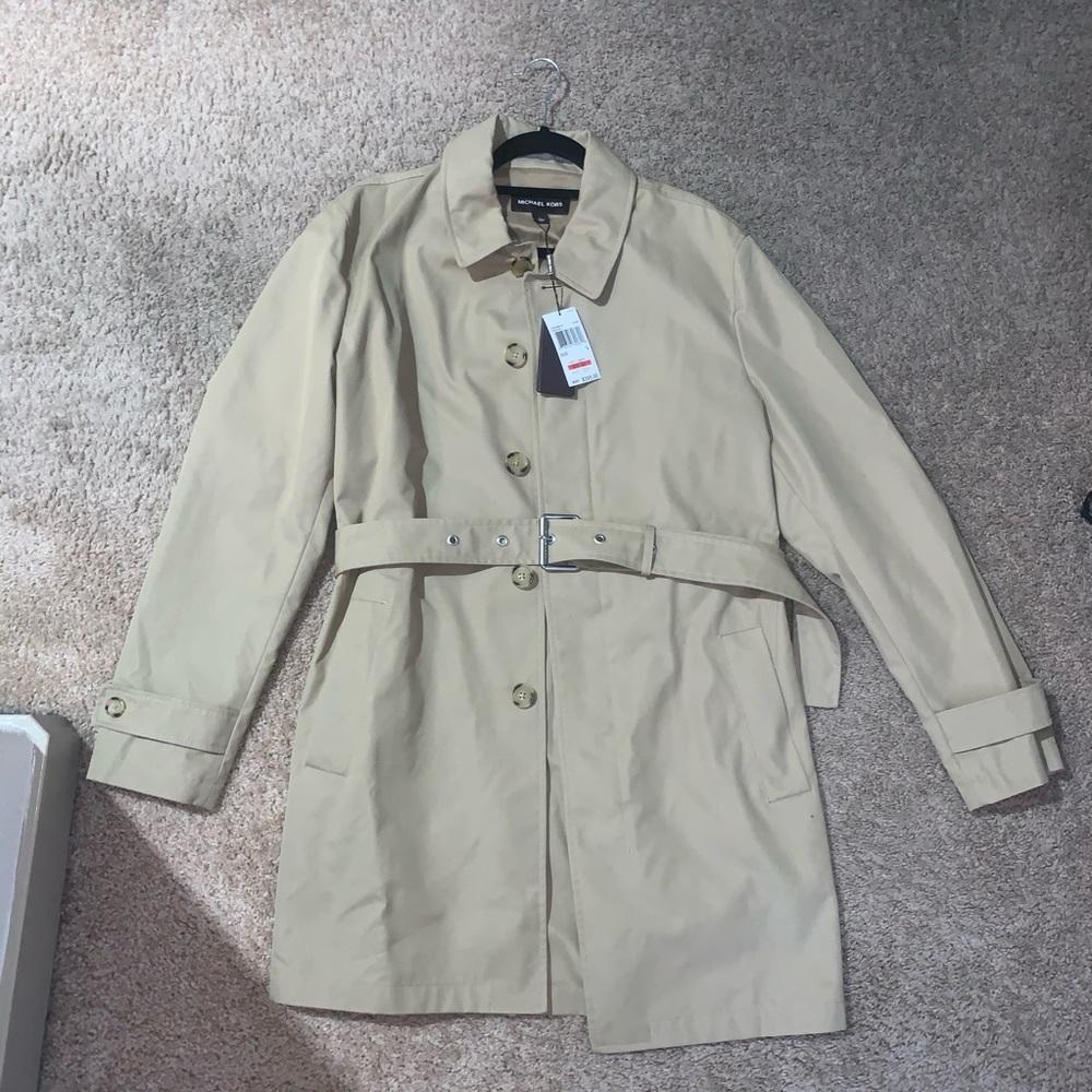 NEW W/ Tags - Michael Kors Beige Sz Lrg Trenchcoat